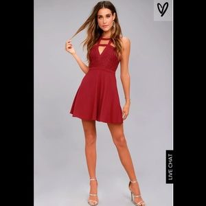 LULU'S red skater dress